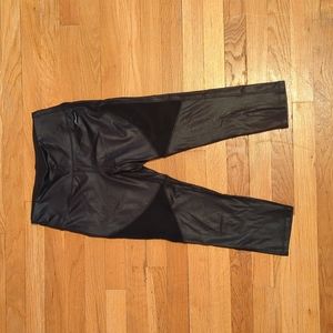 Faux Leather Leggings - size S